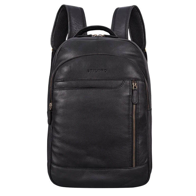 "Alura" Großer Rucksack Damen und Herren Leder - 15,6 Zoll Laptopfach