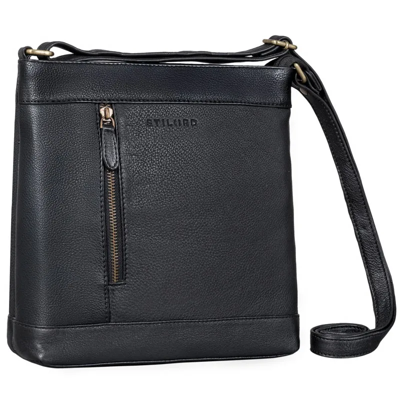 "Moni" Stylishe Crossbody Bag Damen Leder Mittel-Groß Tablet 11 Zoll
