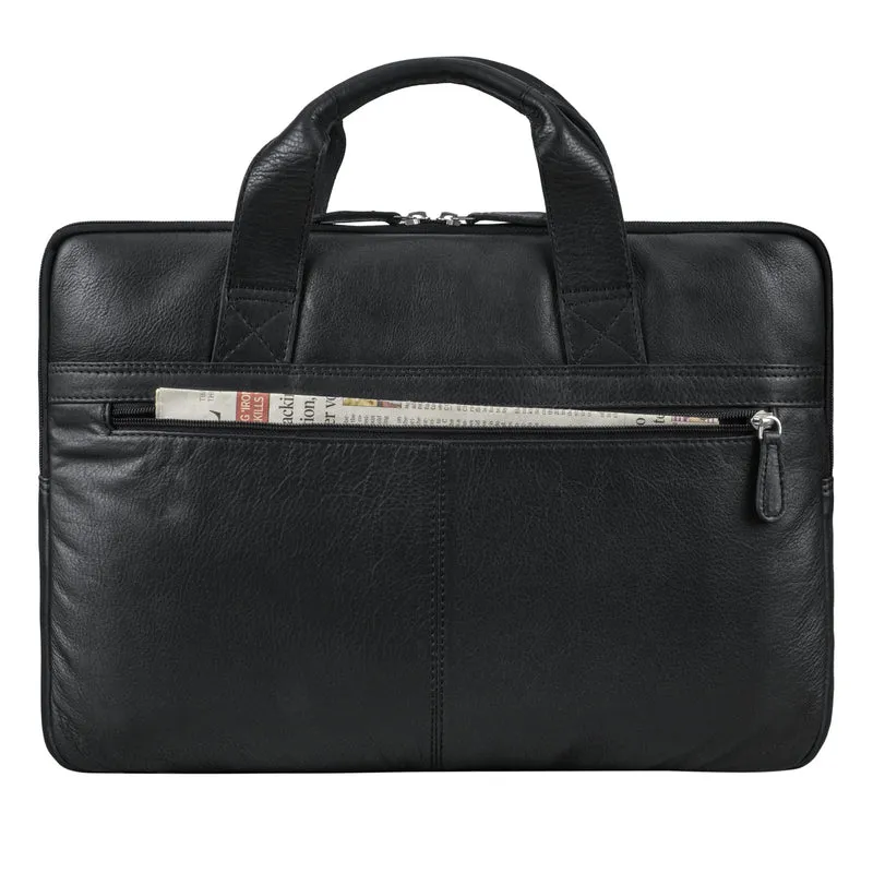 "Beau" Vintage Laptoptasche 15 - 16 Zoll echtes Leder Frauen Männer