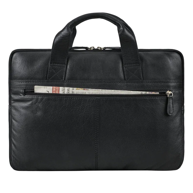 "Beau" Vintage Laptoptasche 15 - 16 Zoll echtes Leder Frauen Männer