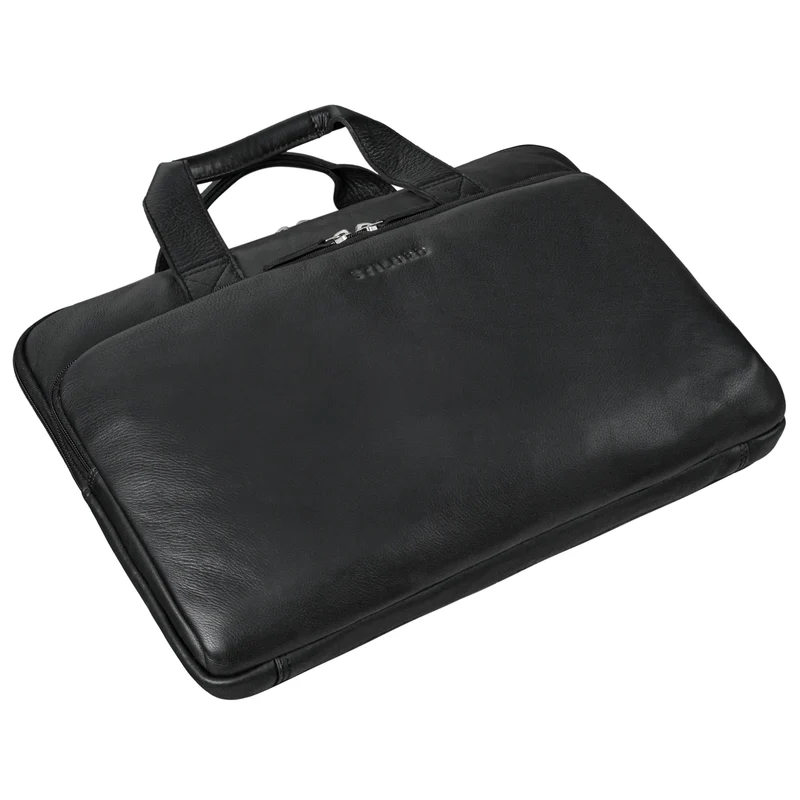 "Beau" Vintage Laptoptasche 15 - 16 Zoll echtes Leder Frauen Männer