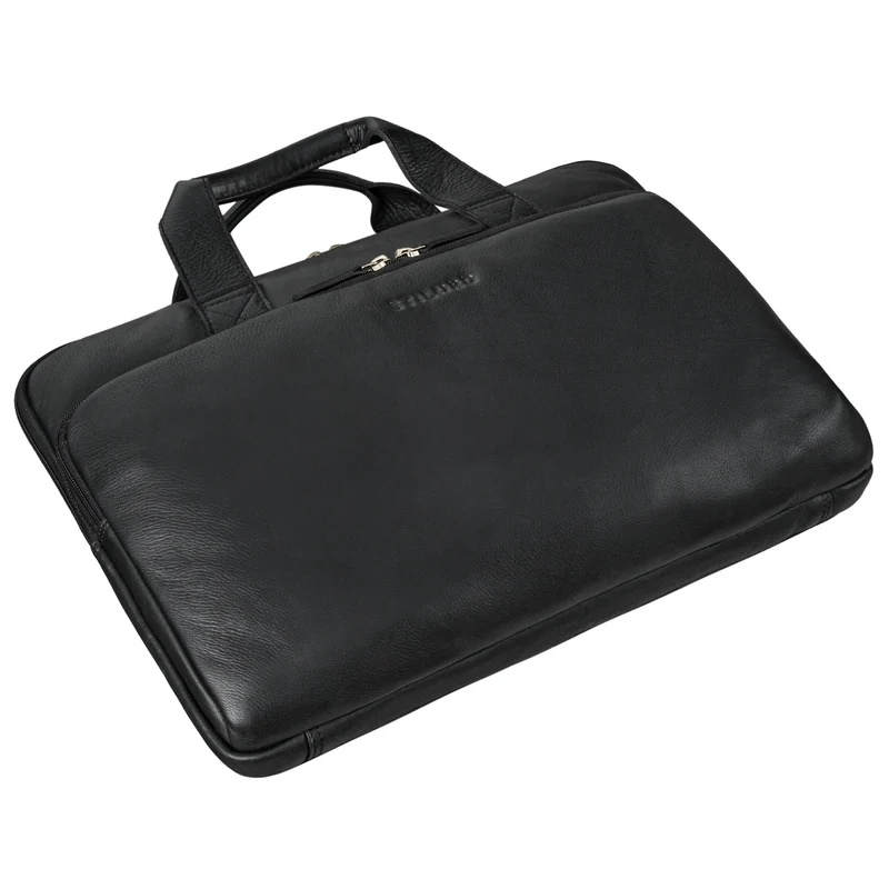 "Beau" Vintage Laptoptasche 15 - 16 Zoll echtes Leder Frauen Männer