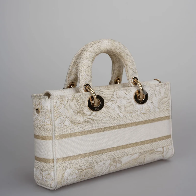 Christian Dior Lady D-Joy Tasche aus beigem Canvas