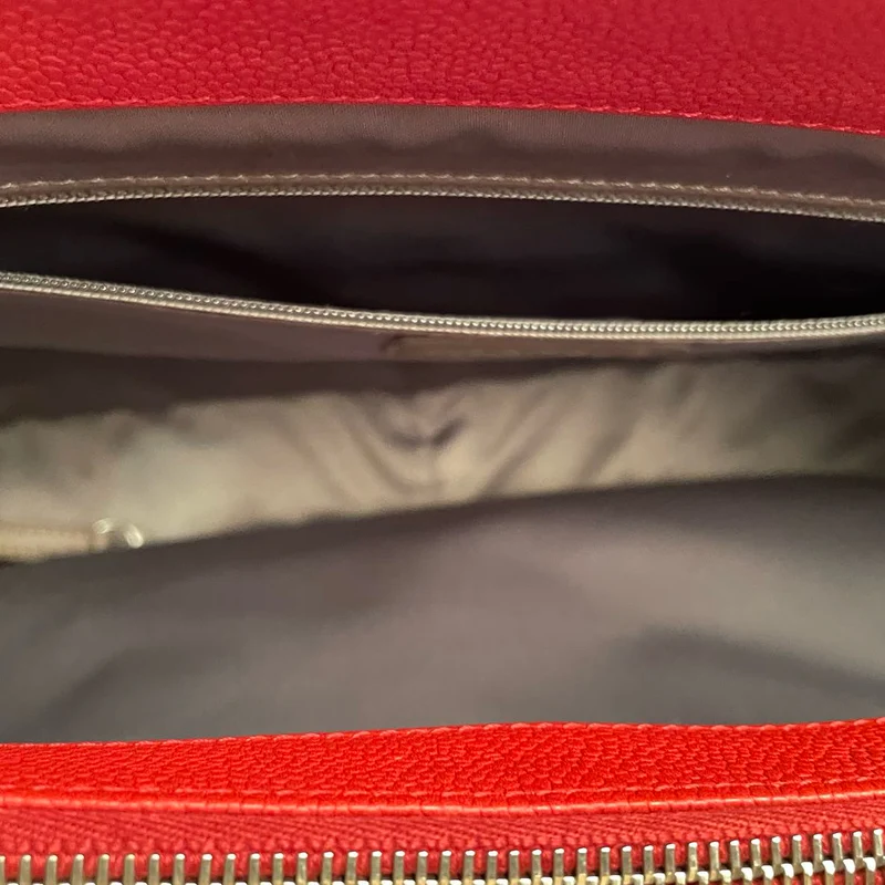 Chanel Rote große Grand Shopping Tote Rote GST Tasche in Kaviar 2011-2012