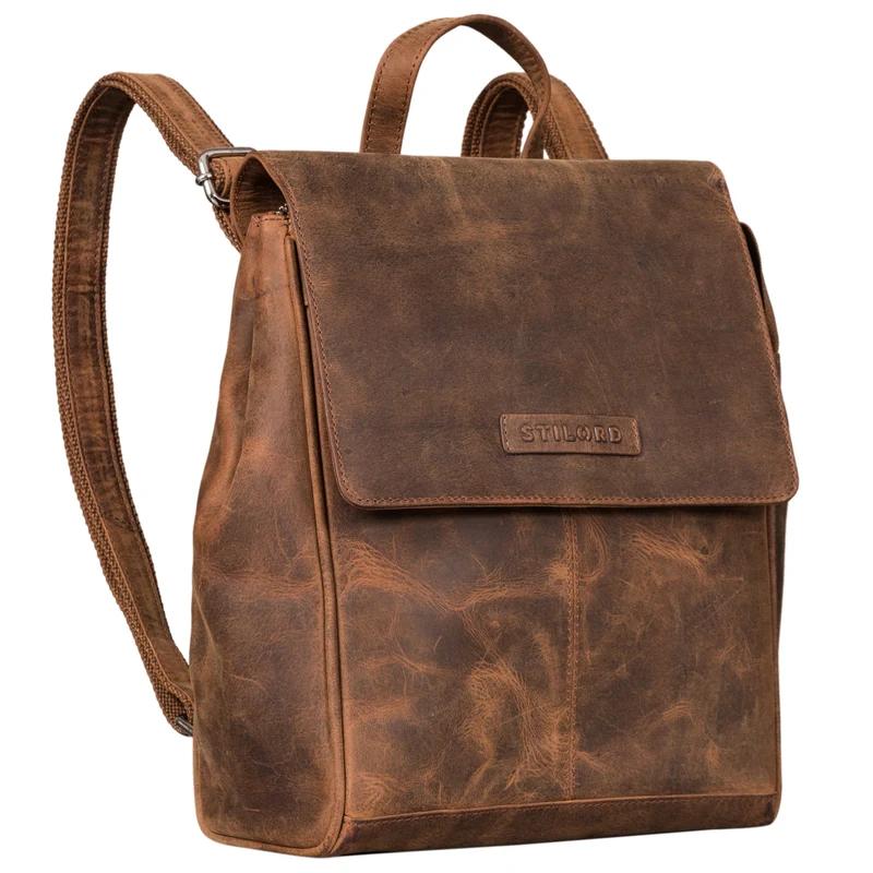 "Karla" Eleganter Rucksack Leder Damen Klein