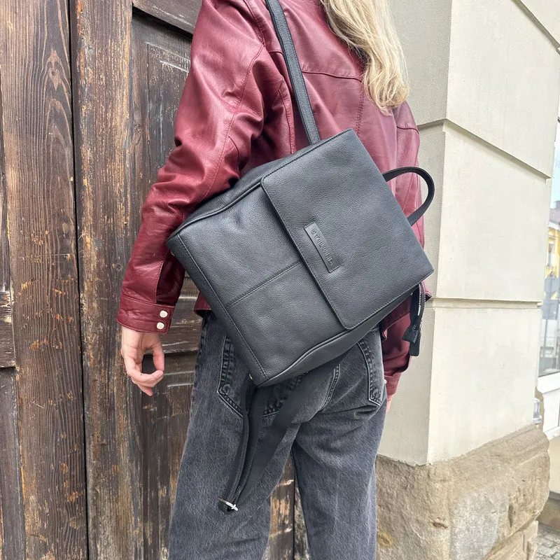 "Karla" Eleganter Rucksack Leder Damen Klein