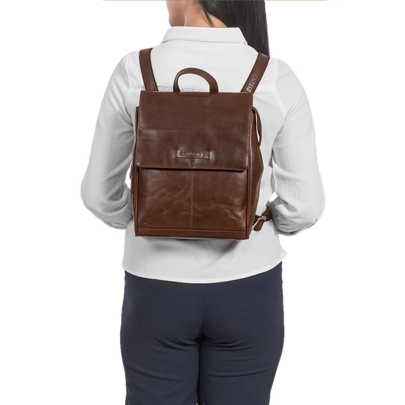 "Karla" Eleganter Rucksack Leder Damen Klein