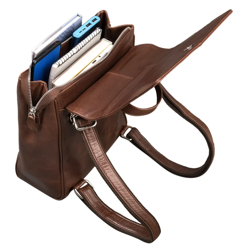 "Karla" Eleganter Rucksack Leder Damen Klein