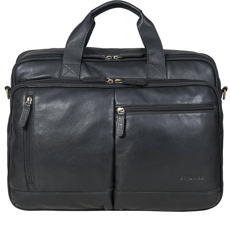 "Arnold" Geräumige Laptoptasche Leder