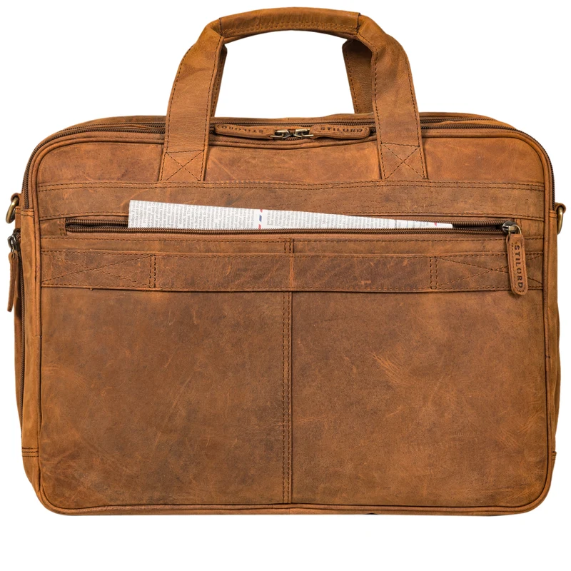 "Arnold" Geräumige Laptoptasche Leder