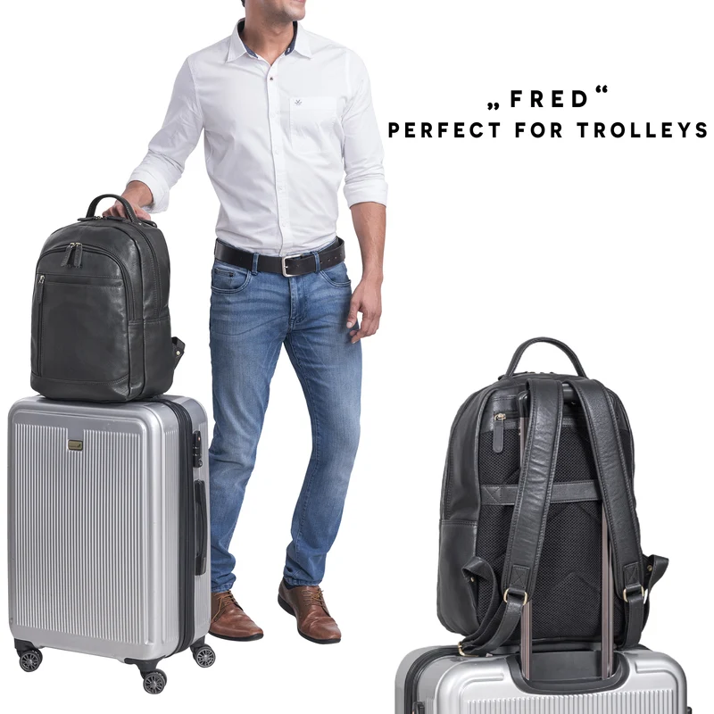 "Fred" Business Rucksack Herren und Damen mit Laptop-Fach 15.6 Zoll