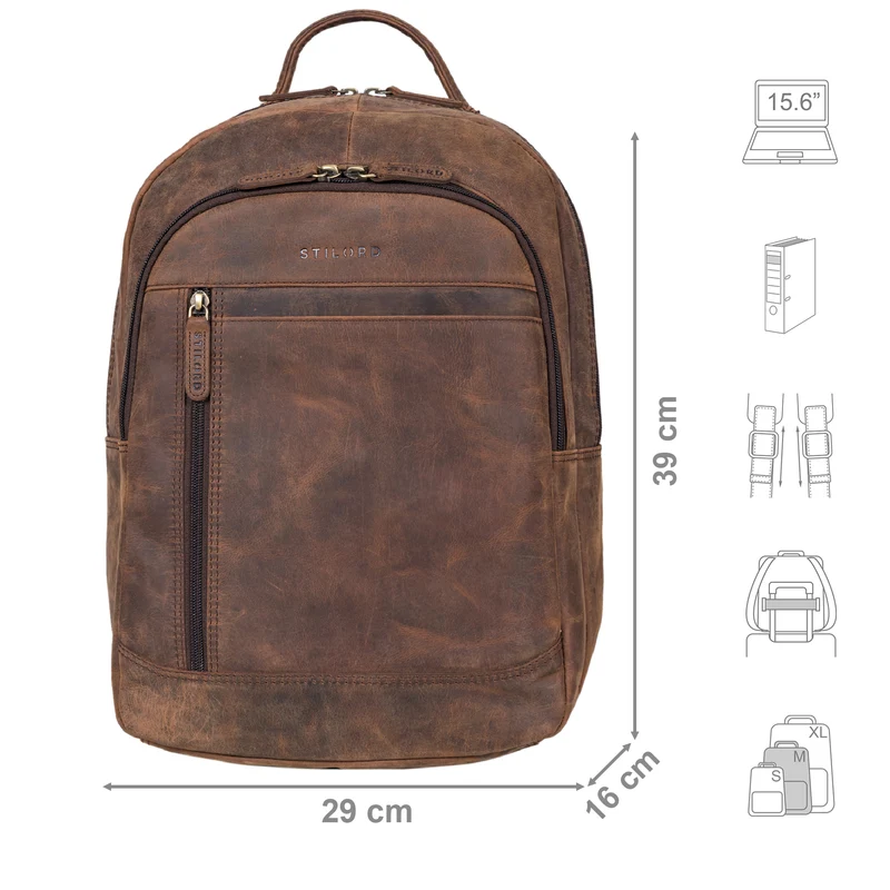 "Fred" Business Rucksack Herren und Damen mit Laptop-Fach 15.6 Zoll