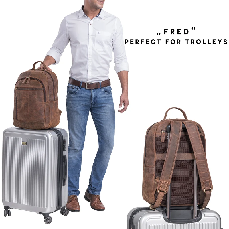 "Fred" Business Rucksack Herren und Damen mit Laptop-Fach 15.6 Zoll