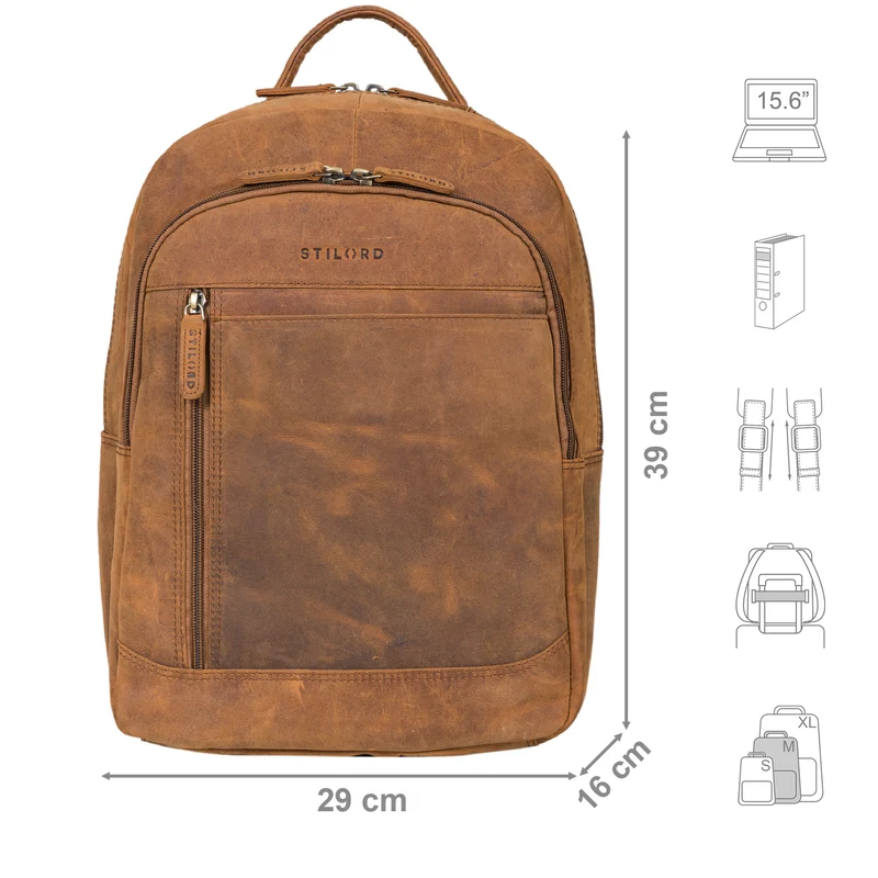 "Fred" Business Rucksack Herren und Damen mit Laptop-Fach 15.6 Zoll