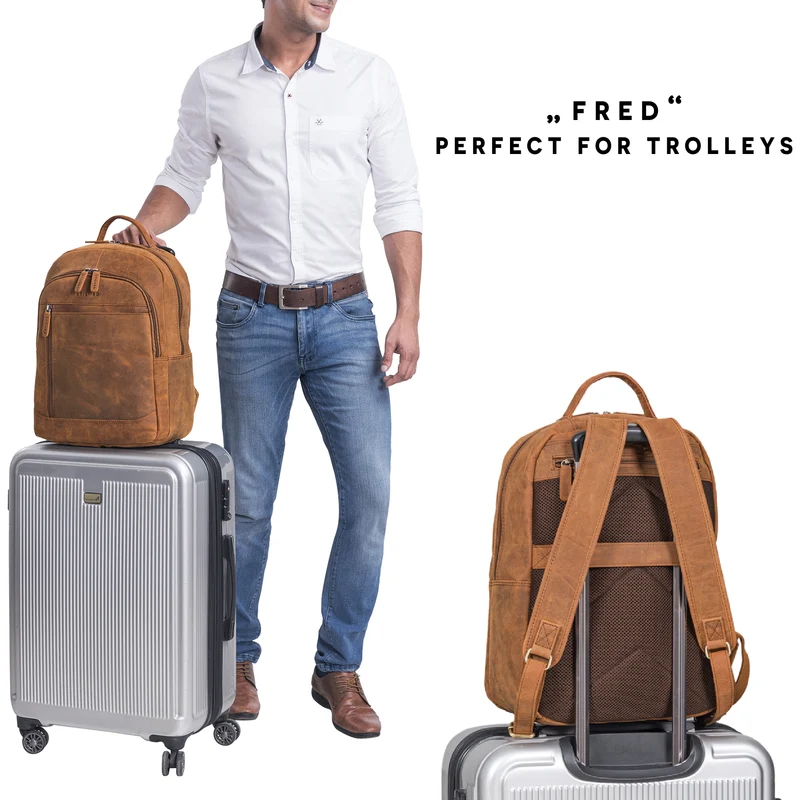 "Fred" Business Rucksack Herren und Damen mit Laptop-Fach 15.6 Zoll