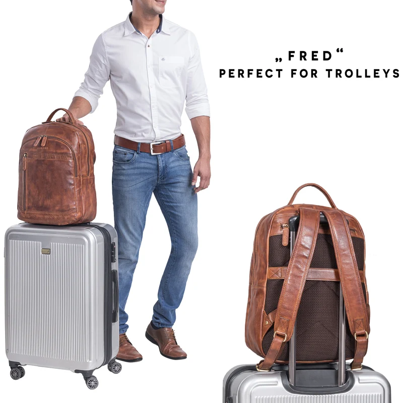 "Fred" Business Rucksack Herren und Damen mit Laptop-Fach 15.6 Zoll