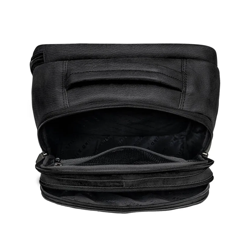 "Thore" Luxuriöser Leder Rucksack mit Laptopfach 17 Zoll