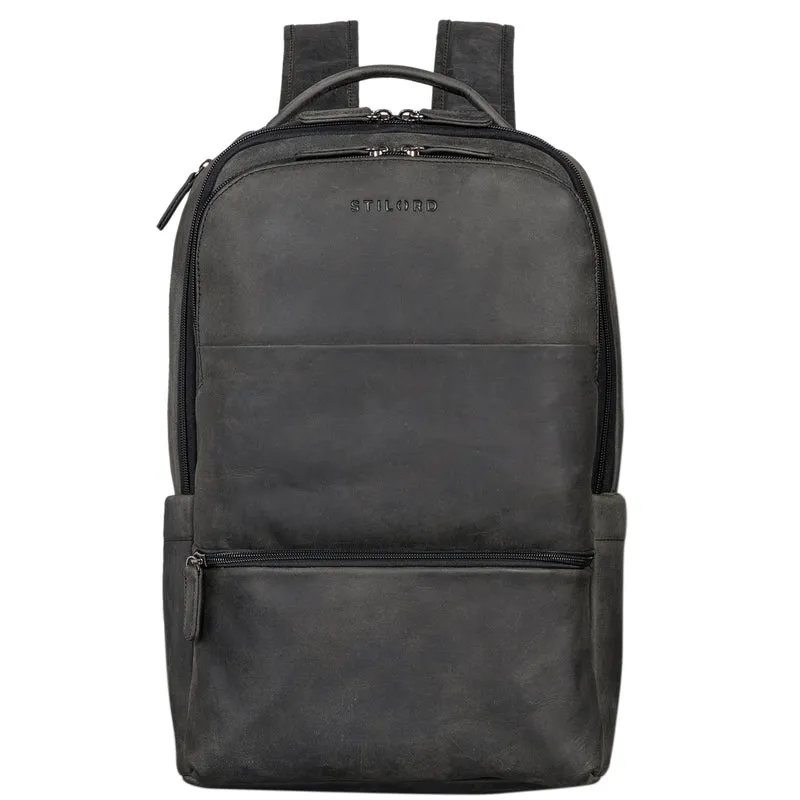 "Thore" Luxuriöser Leder Rucksack mit Laptopfach 17 Zoll