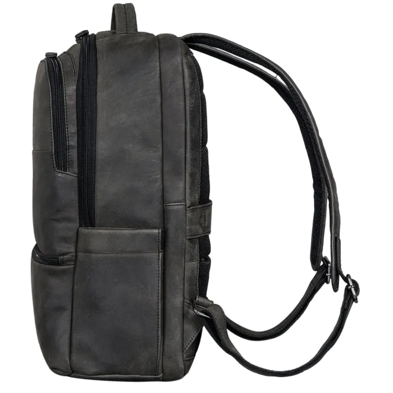 "Thore" Luxuriöser Leder Rucksack mit Laptopfach 17 Zoll