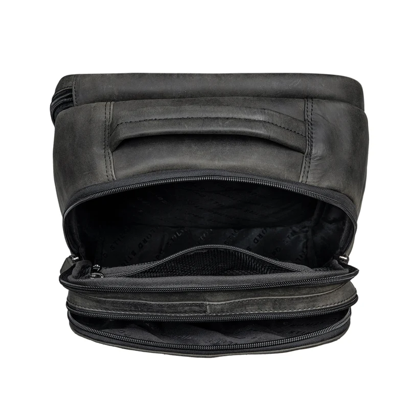 "Thore" Luxuriöser Leder Rucksack mit Laptopfach 17 Zoll