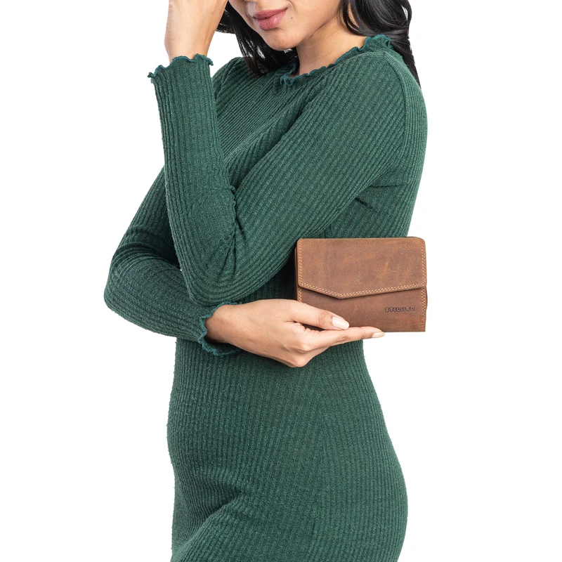 "Lark" Damen Vintage Geldbörse Leder mit RFID Schutz