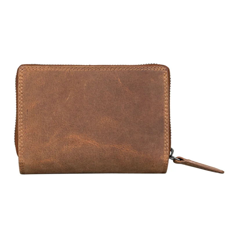 "Lark" Damen Vintage Geldbörse Leder mit RFID Schutz