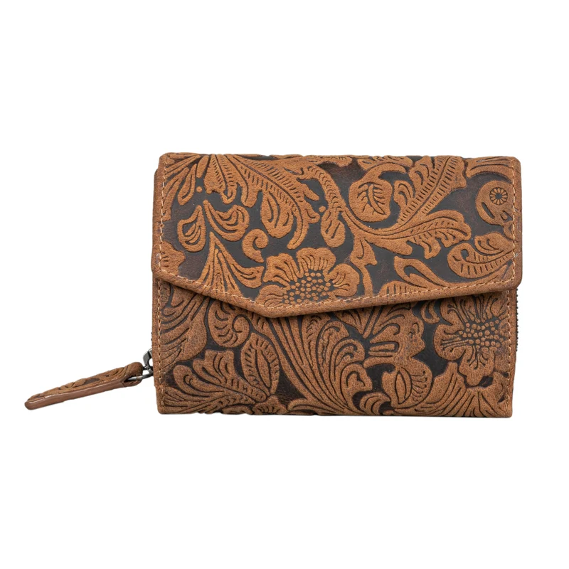 "Lark" Damen Vintage Geldbörse Leder mit RFID Schutz