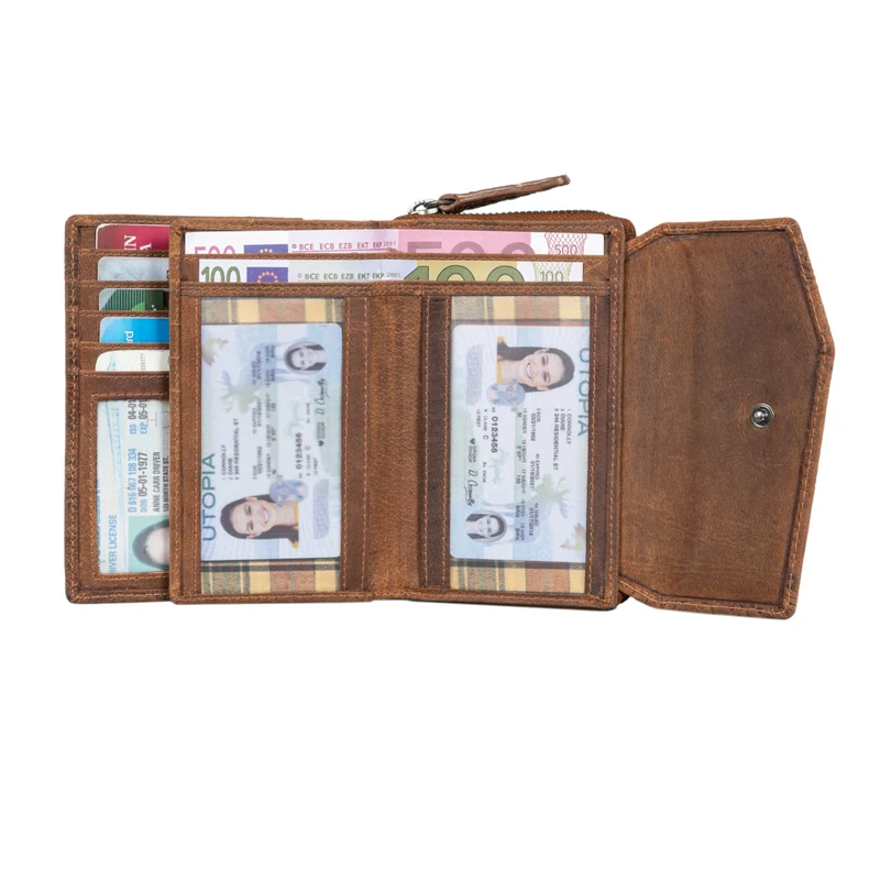 "Lark" Damen Vintage Geldbörse Leder mit RFID Schutz