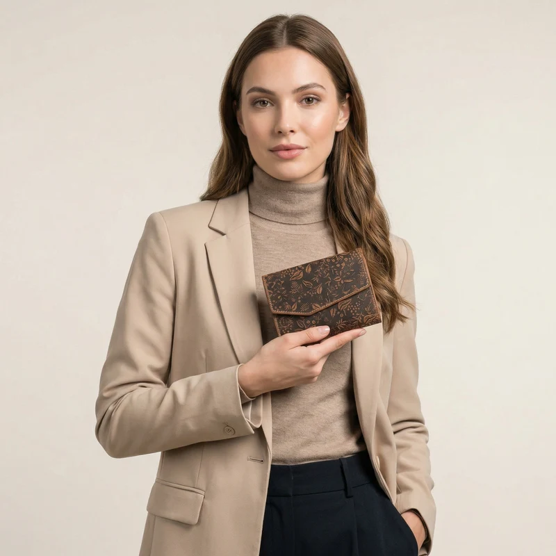 "Lark" Damen Vintage Geldbörse Leder mit RFID Schutz