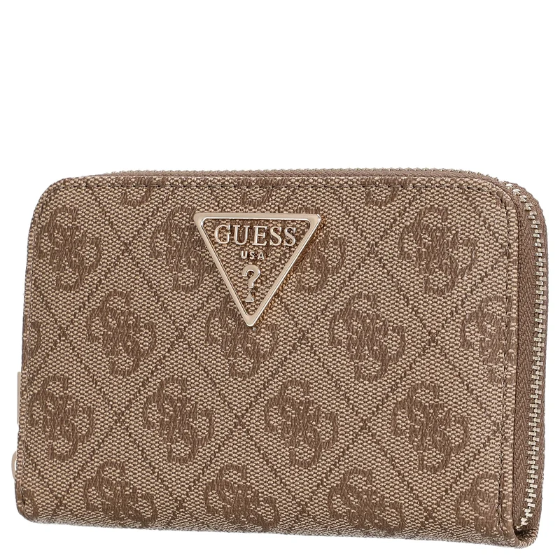 Guess Laurel II SLG Medium Zip Around - Geldbörse 4cc 14.5 cm (latte logo)
