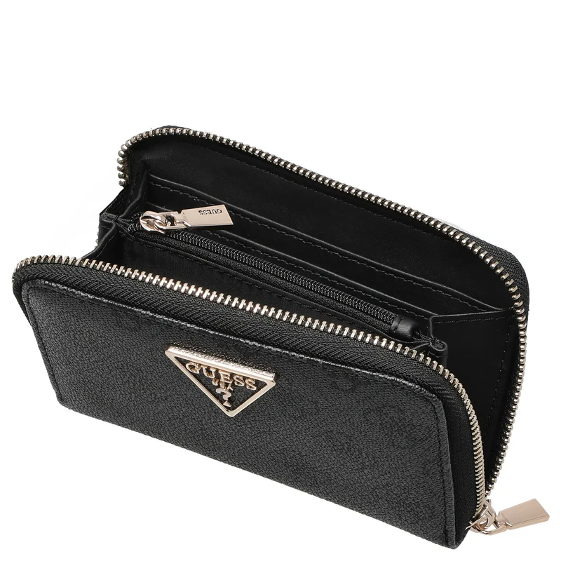 Guess Laurel II SLG Medium Zip Around - Geldbörse 4cc 14.5 cm (coal logo)