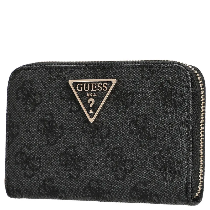 Guess Laurel II SLG Medium Zip Around - Geldbörse 4cc 14.5 cm (coal logo)