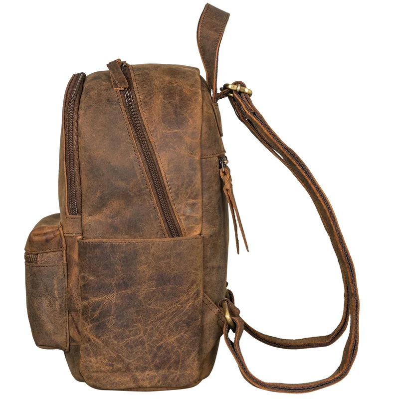 "Karolina" Lederrucksack Damen Sportlich