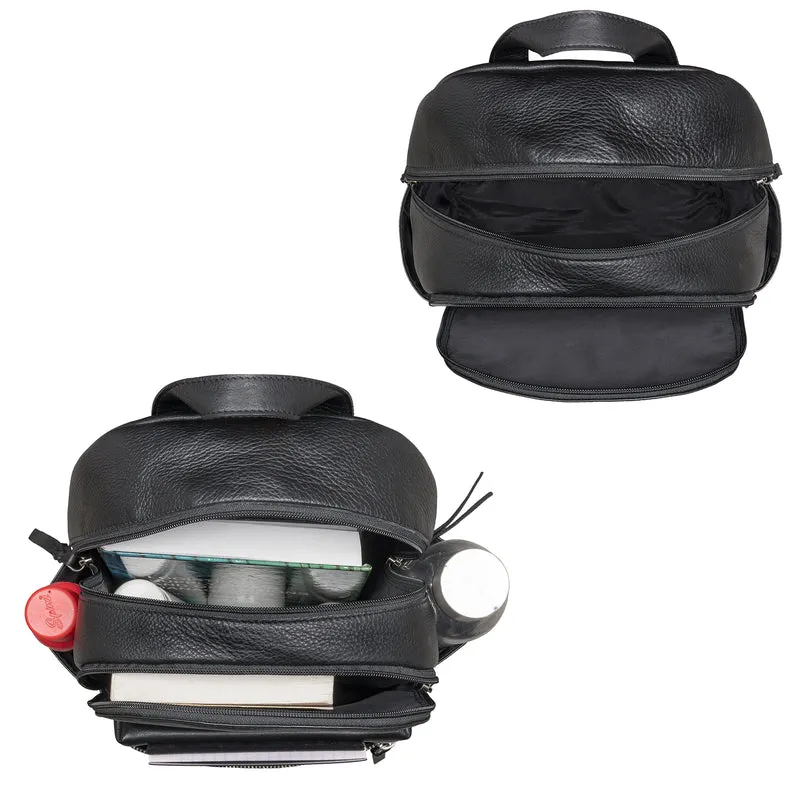 "Karolina" Lederrucksack Damen Sportlich