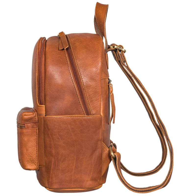 "Karolina" Lederrucksack Damen Sportlich