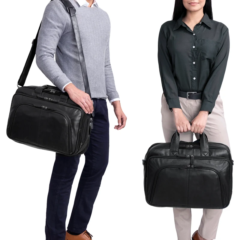B-WARE "Calisto" Extra Große Arbeitstasche Leder Vintage