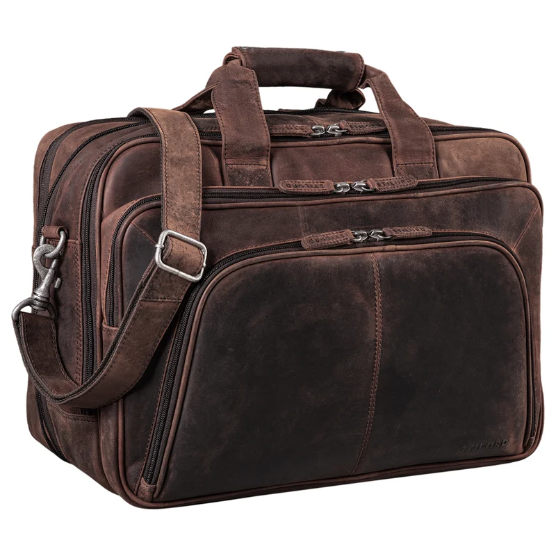 B-WARE "Calisto" Extra Große Arbeitstasche Leder Vintage