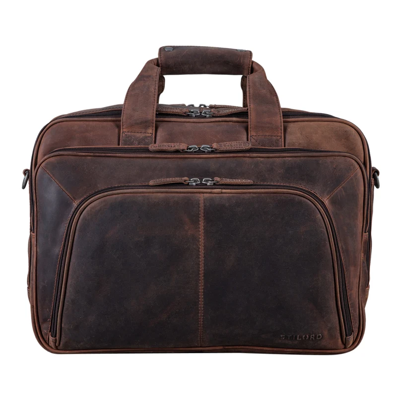 B-WARE "Calisto" Extra Große Arbeitstasche Leder Vintage