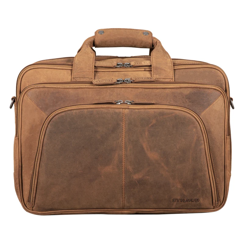B-WARE "Calisto" Extra Große Arbeitstasche Leder Vintage