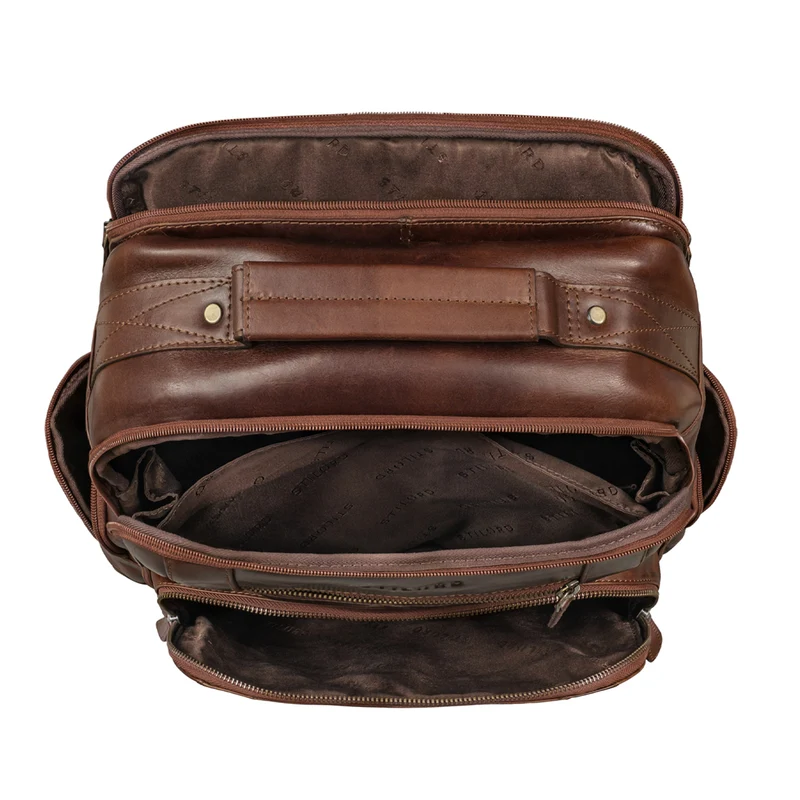 "Tatum" Vintage Leder Rucksack Herren Laptop 15 - 16 Zoll Groß Herren