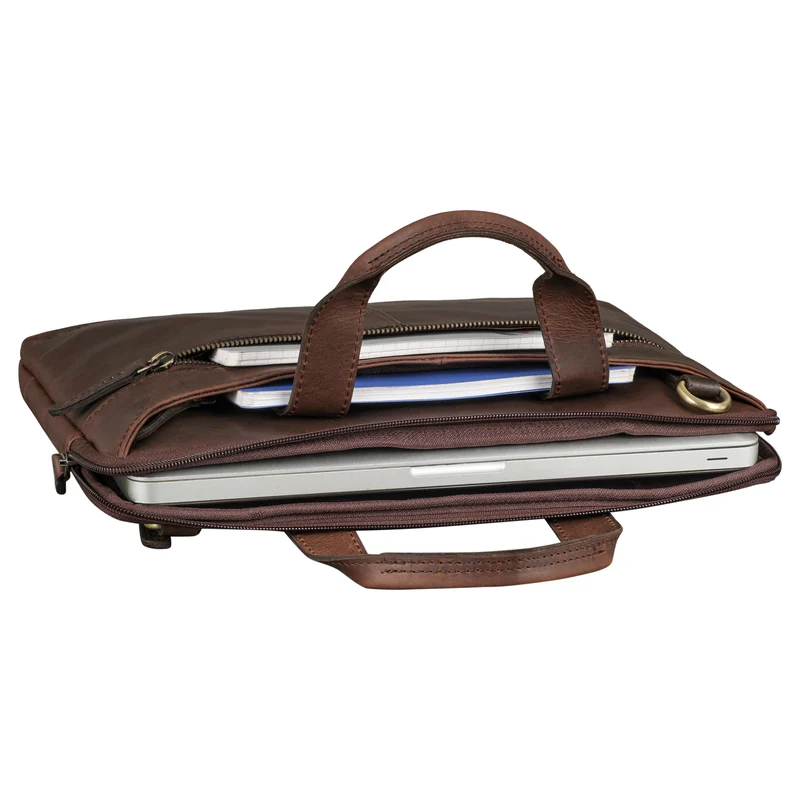 "Ross" Vintage Laptoptasche 13,3 Zoll Schmal