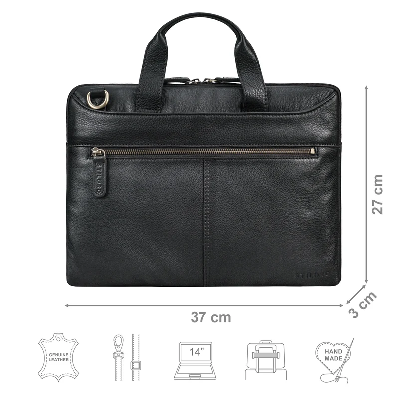 "Ross" Vintage Laptoptasche 13,3 Zoll Schmal