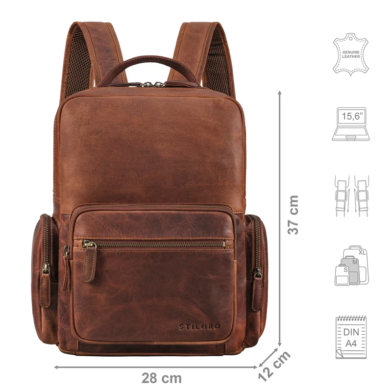 "Raphael" Business Lederrucksack Groß