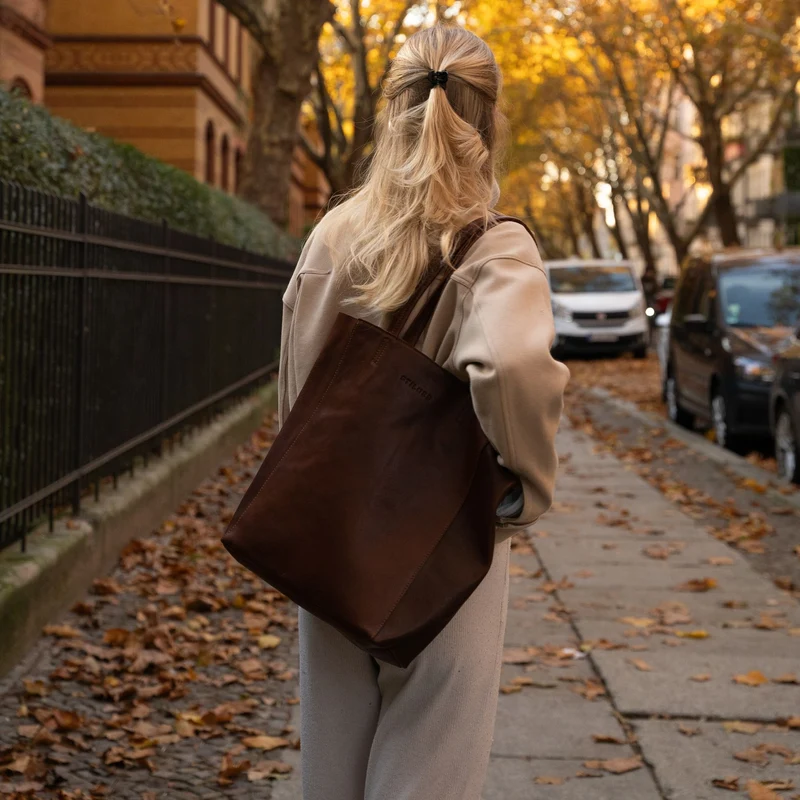 "Chelsea" Vintage Shopper Leder Handtasche Damen Groß