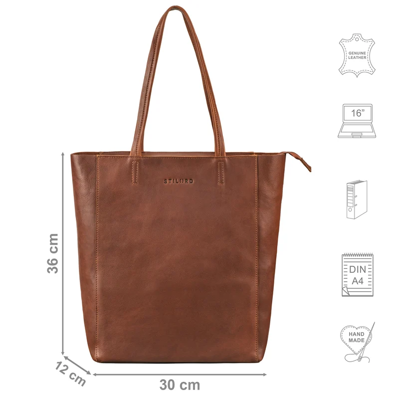 "Chelsea" Vintage Shopper Leder Handtasche Damen Groß