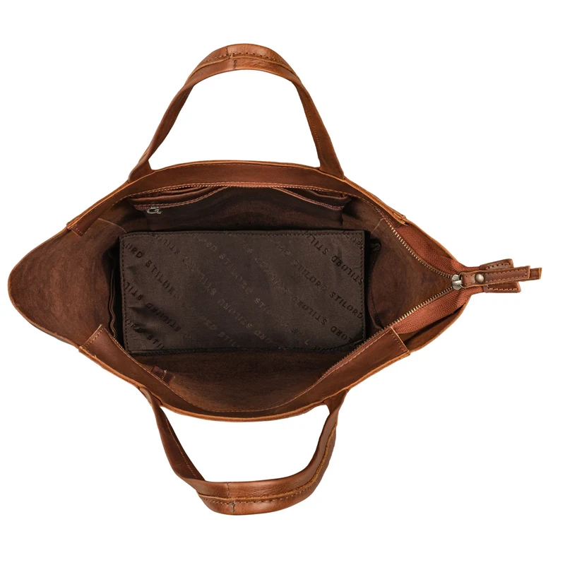 "Chelsea" Vintage Shopper Leder Handtasche Damen Groß