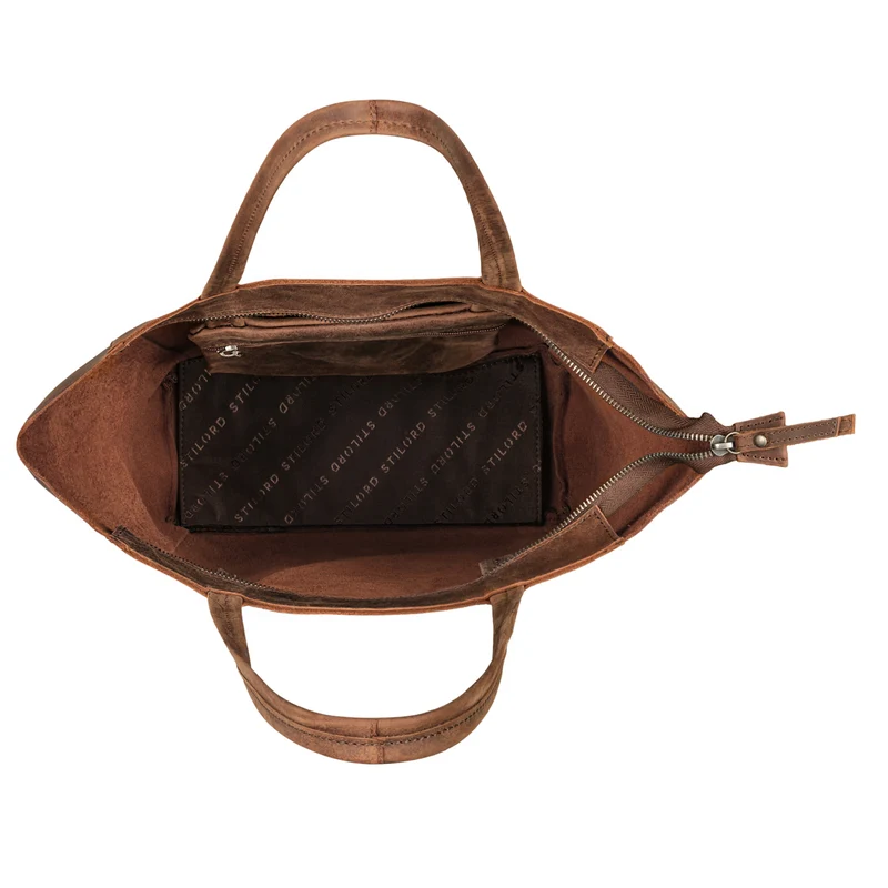 "Chelsea" Vintage Shopper Leder Handtasche Damen Groß