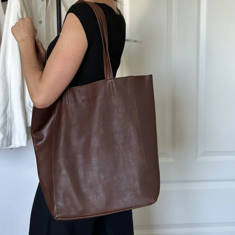 "Chelsea" Vintage Shopper Leder Handtasche Damen Groß