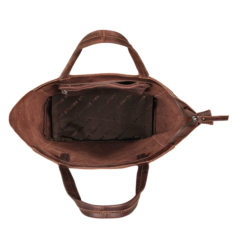 "Chelsea" Vintage Shopper Leder Handtasche Damen Groß