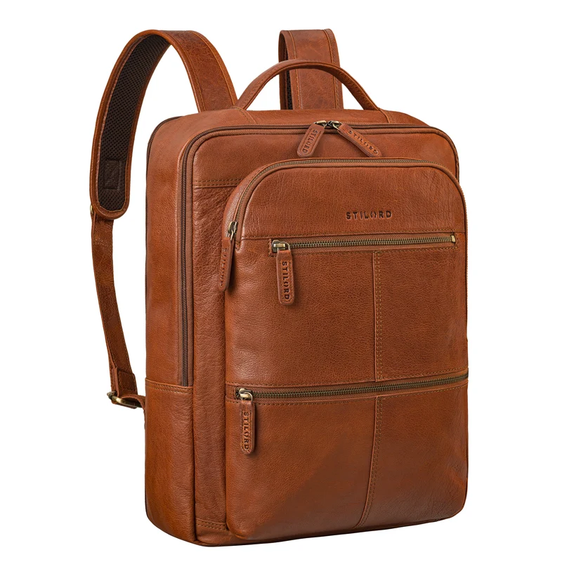 "Coryo" Laptop Rucksack Leder Groß